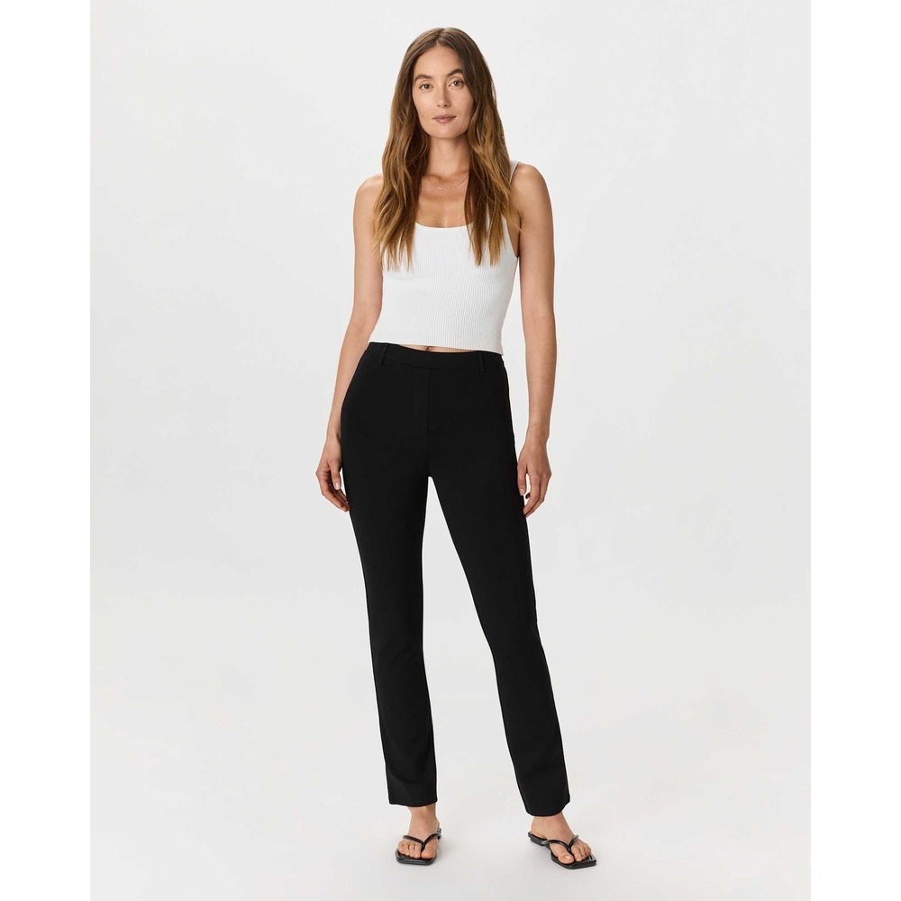 Quince Womens Black Ultra-Stretch Ponte Straight Leg Pants Size S Workwear
